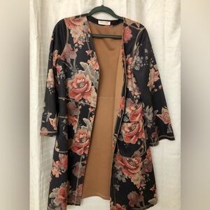 Faux suede elegant light jacket